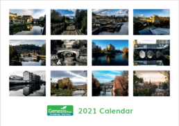 Preview of photographs for each month of the Genesis Trust 2021 calendar