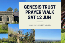 Genesis Trust Prayer Walk with pictures of the countryside around Bath.